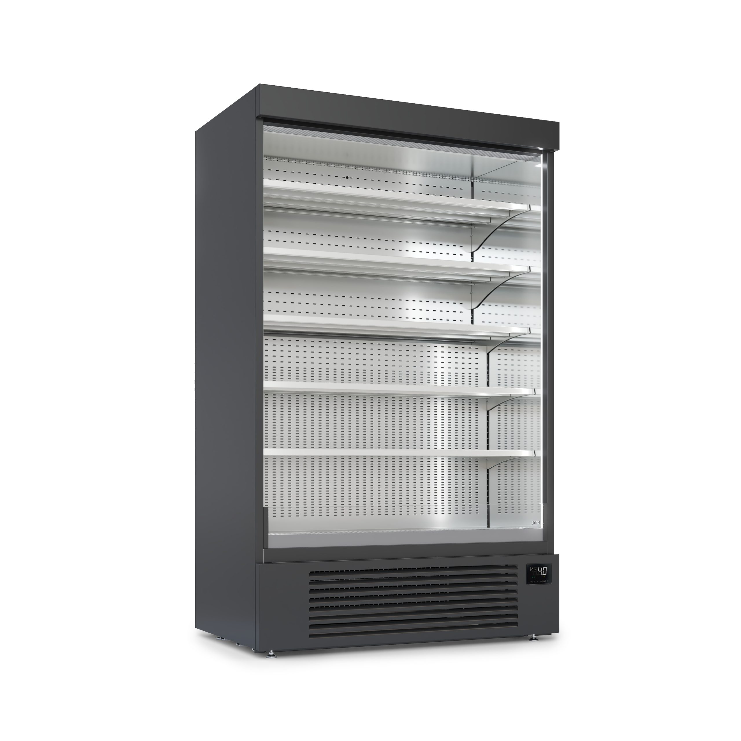 GG1 open verticale refrigerato. Esterno RAL 9005 interno RAL 7044