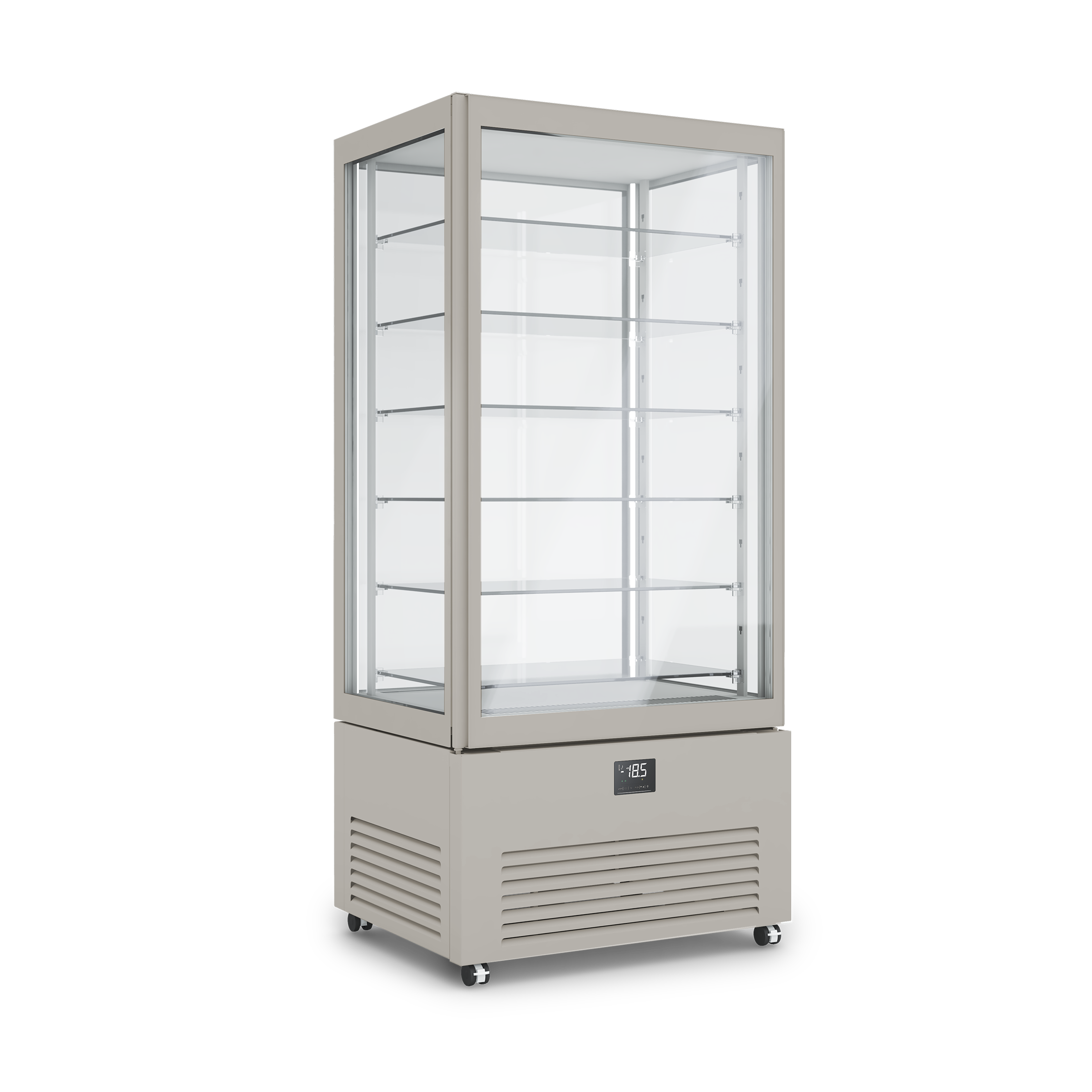 Verticale refrigerato professionale doppia temperatura K2 color gesso. Dimensioni 900x700x1980 mm