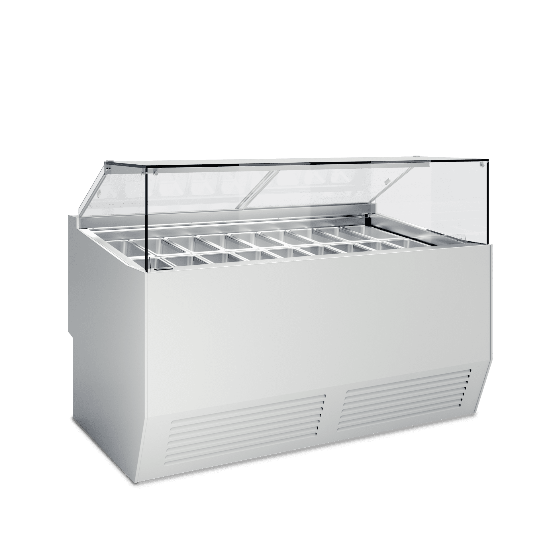 Vetrina gelato modulare SO3 PRIMA in finitura grigio chiaro RAL 7044 (grigio chiaro)